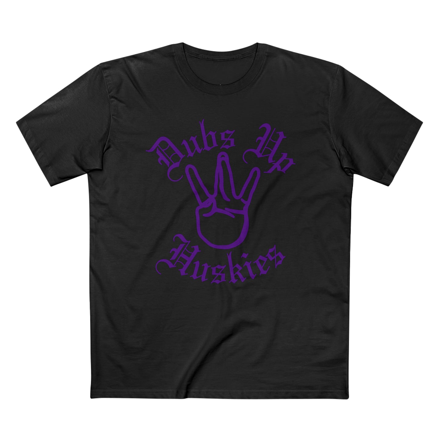 "Dubs Up" Washington Huskies Unisex Cotton Crew Tee