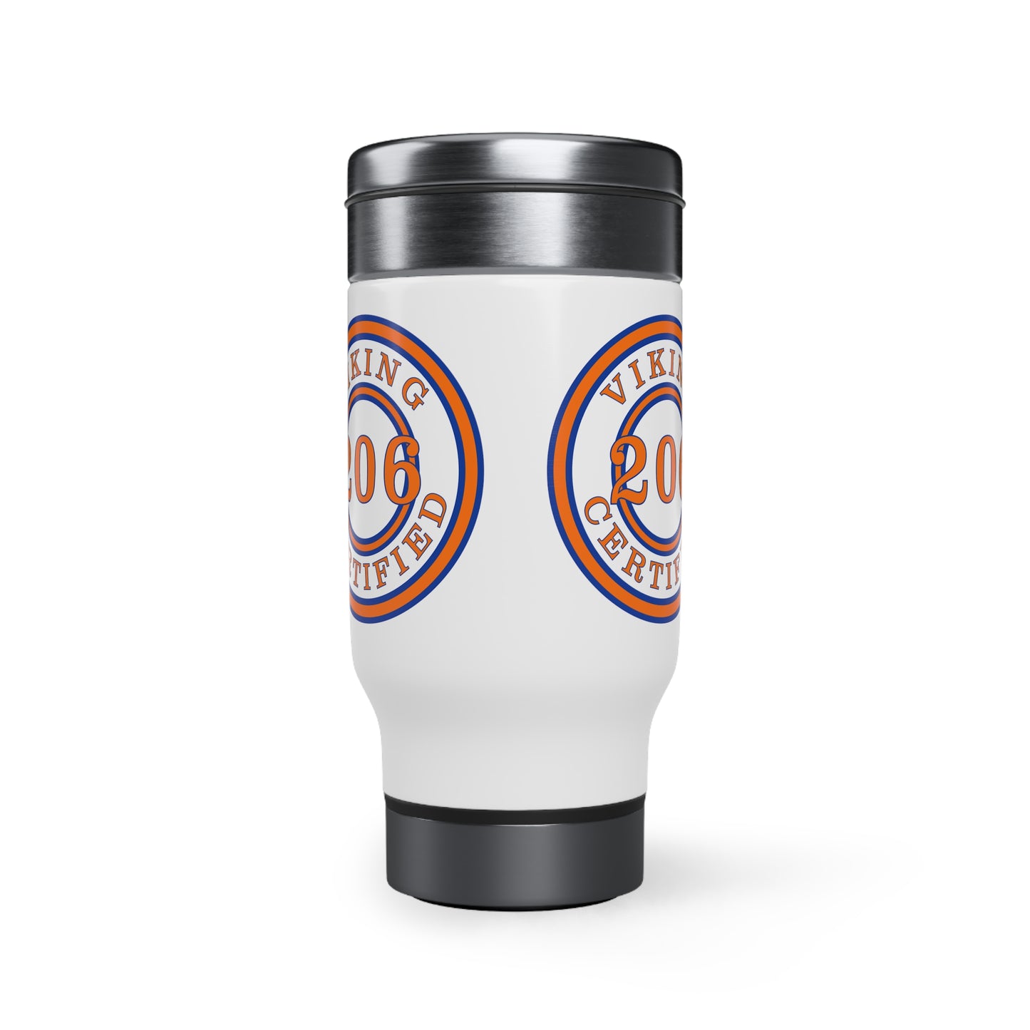 Seattle Certified Rainier Beach Vikings Stainless Steel Travel Mug with Handle, 14oz