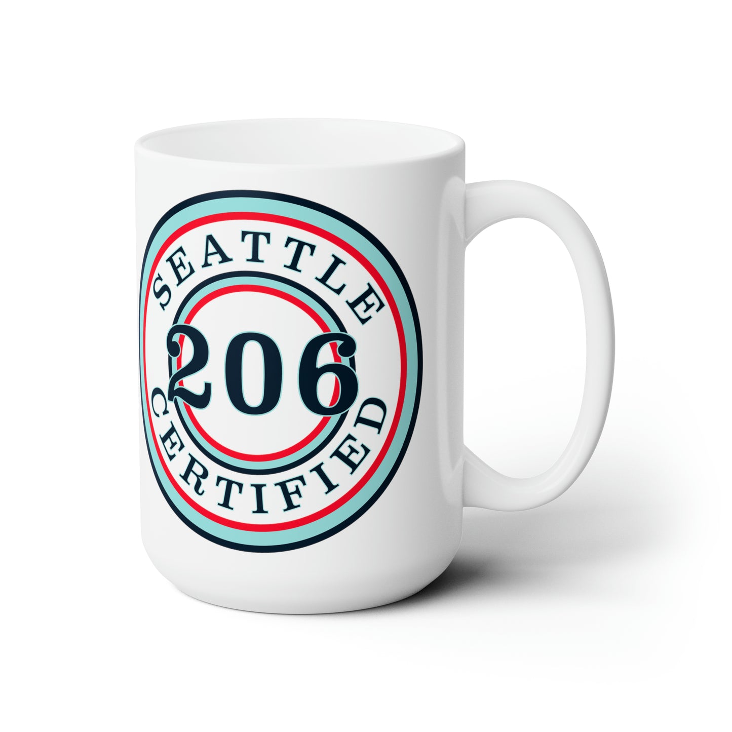 "Seattle Certified" Hat Trick Kraken 15 oz Ceramic Microwave-Safe Mug