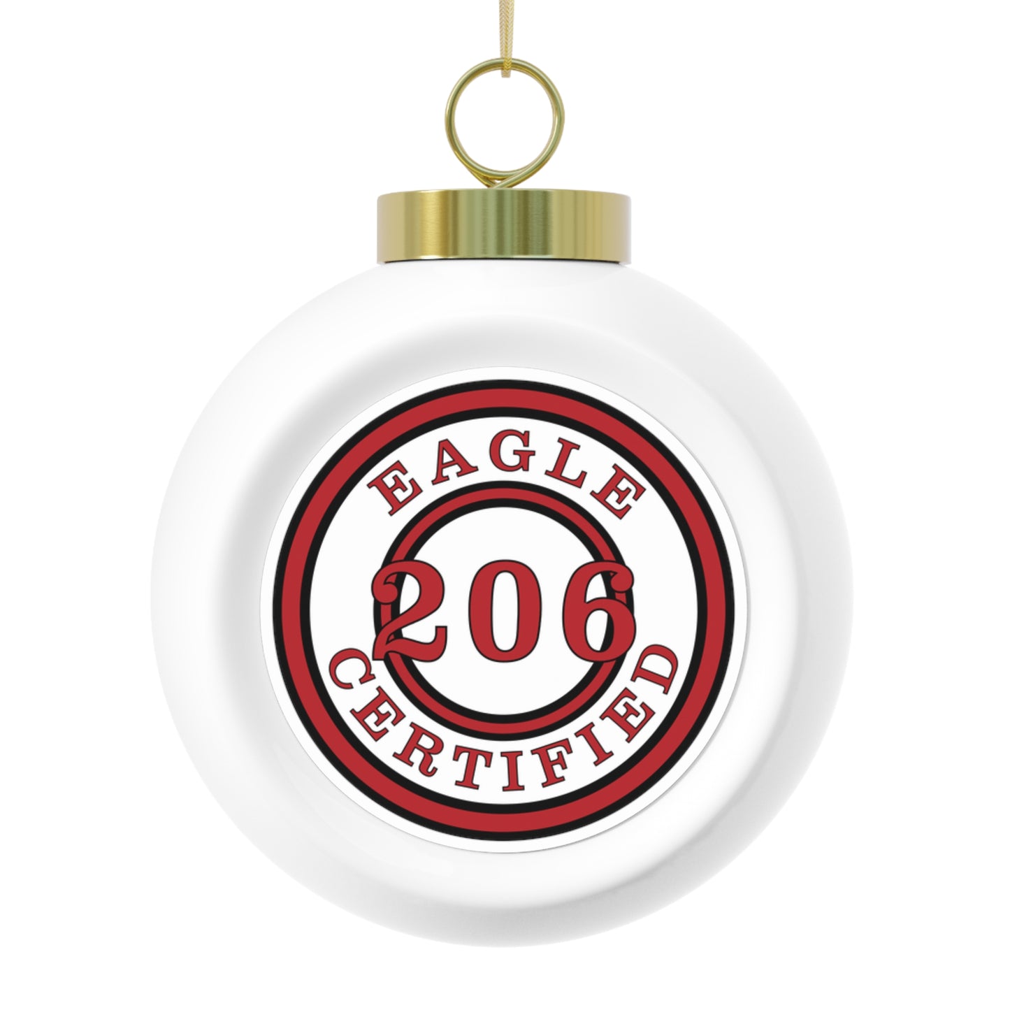 Seattle Certified Cleveland Eagles Christmas Ball Ornament