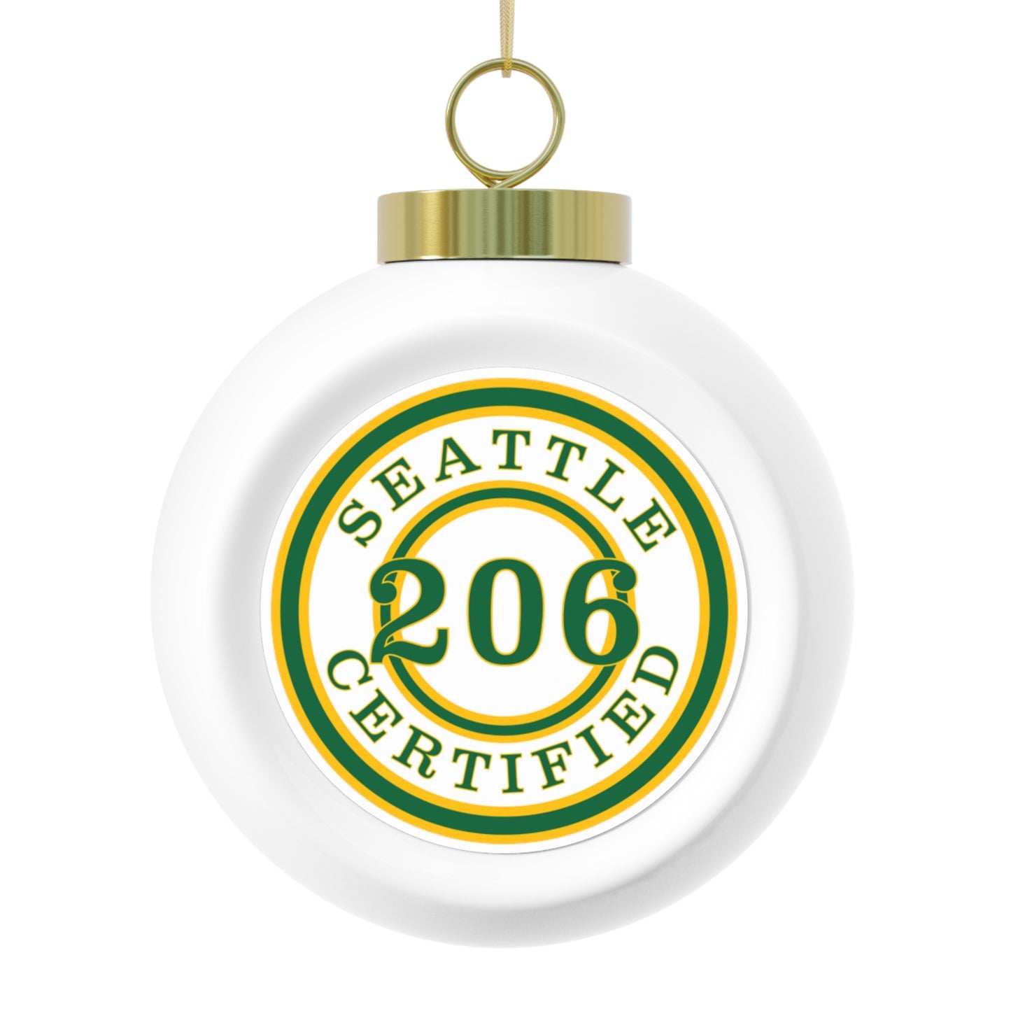 Seattle Certified Slam Dunk Sonics Christmas Ball Ornament