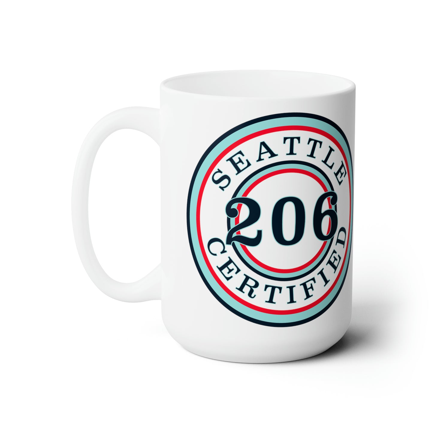 "Seattle Certified" Hat Trick Kraken 15 oz Ceramic Microwave-Safe Mug