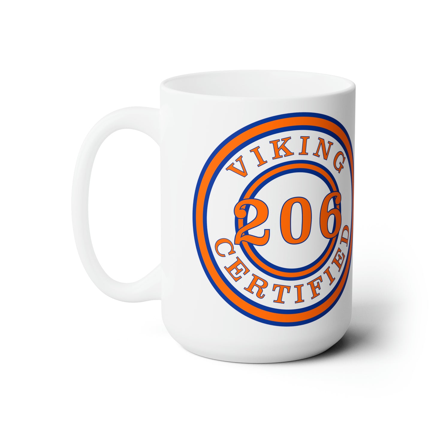 Seattle Certified Rainier Beach Vikings 15 oz Ceramic Microwave-Safe Mug
