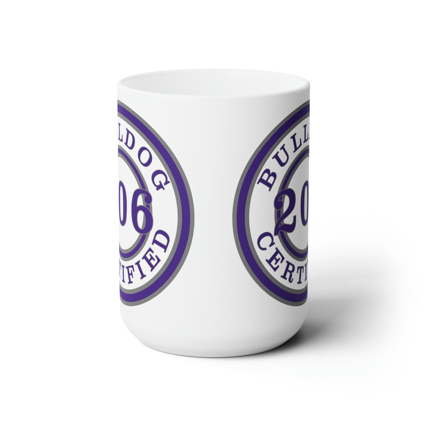 Seattle Certified Garfield Bulldogs 15 ounce Microwave-Safe Ceramic Mug.