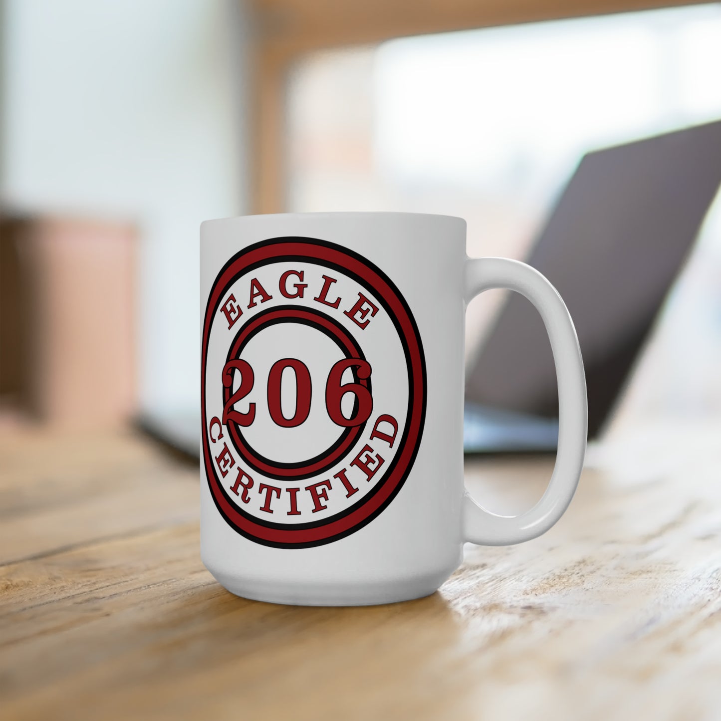 Seattle Certified Cleveland Eagles 15 oz Ceramic Microwave-Safe Mug