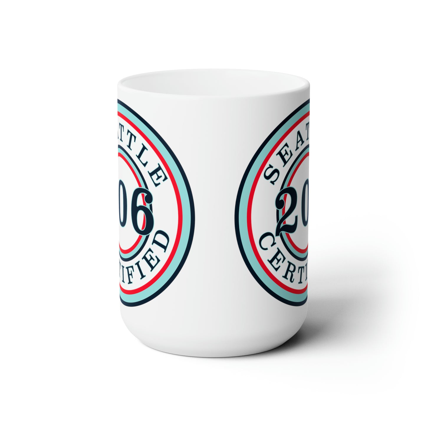 "Seattle Certified" Hat Trick Kraken 15 oz Ceramic Microwave-Safe Mug