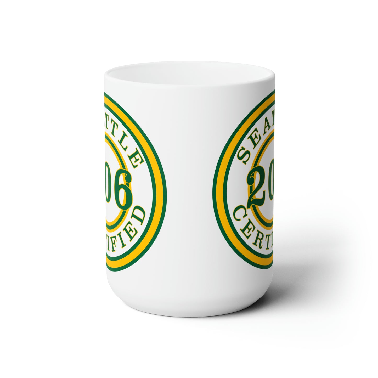 "Seattle Certified" Slam Dunk Sonics 15 oz Ceramic Microwave-Safe Mug