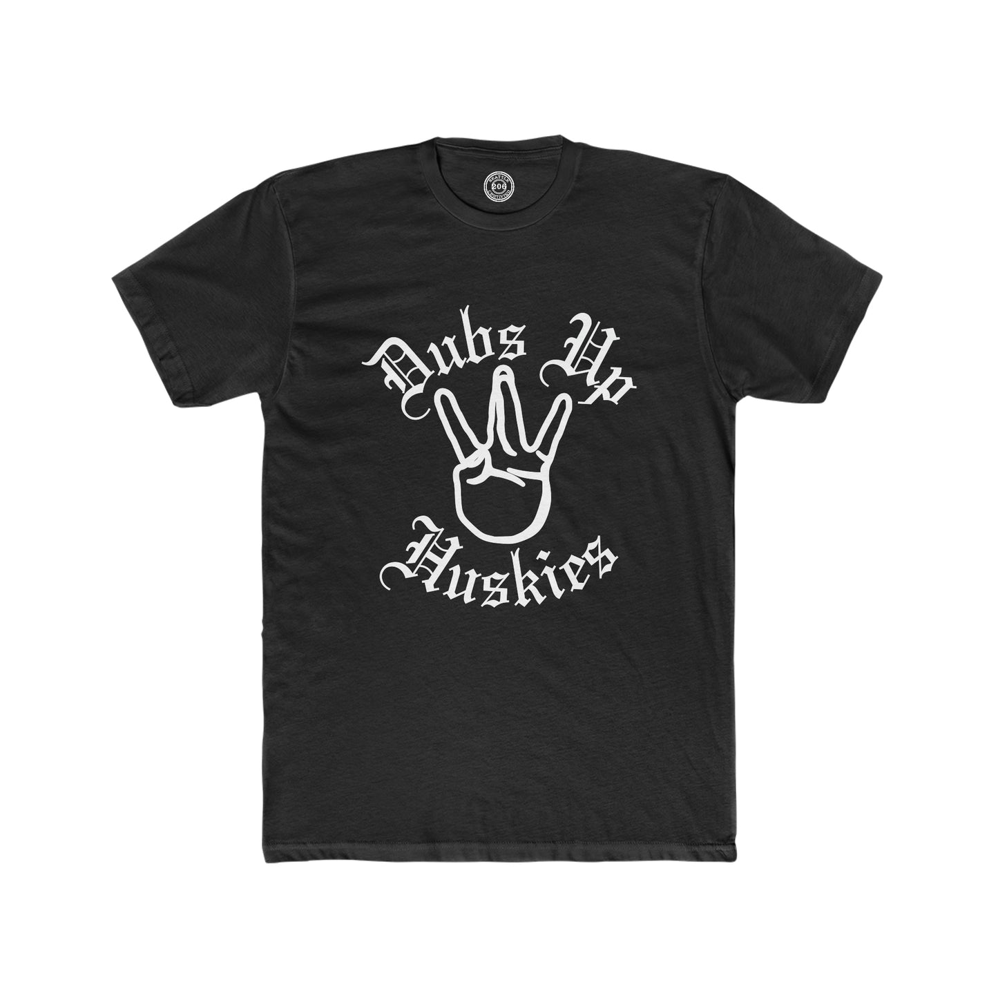 "Dubs Up" Washington Huskies Unisex Cotton Crew Tee