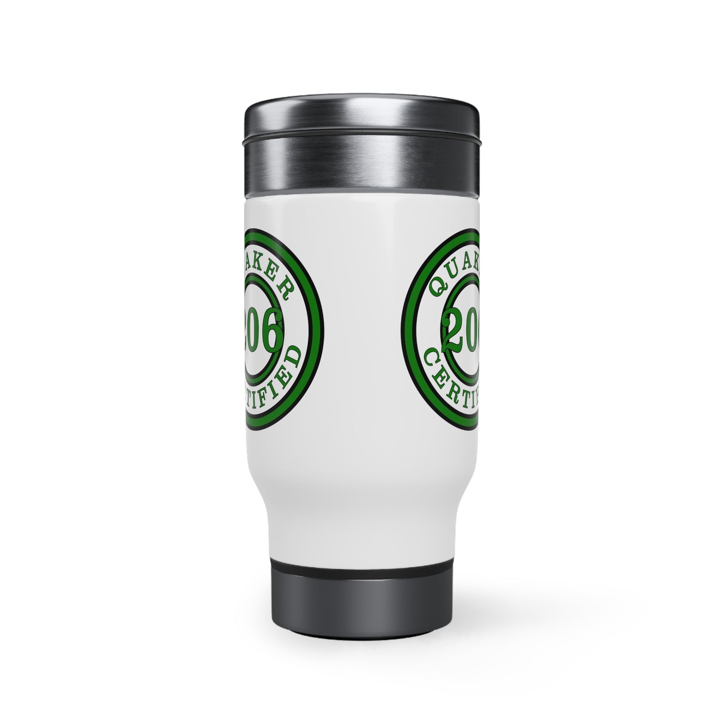 Seattle Certified Franklin Quakers Stainless Steel Travel Mug with Handle, 14oz