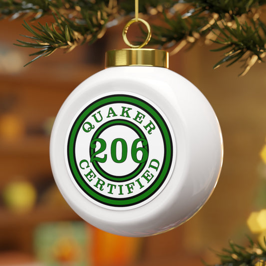 Seattle Certified Franklin Quakers Christmas Ball Ornament