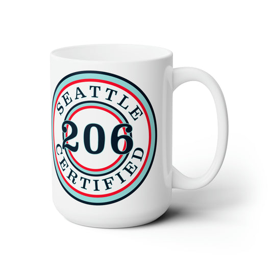 "Seattle Certified" Hat Trick Kraken 15 oz Ceramic Microwave-Safe Mug