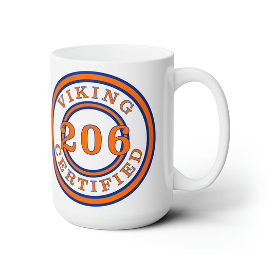 Seattle Certified Rainier Beach Vikings 15 oz Ceramic Microwave-Safe Mug
