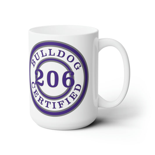 Seattle Certified Garfield Bulldogs 15 ounce Microwave-Safe Ceramic Mug.