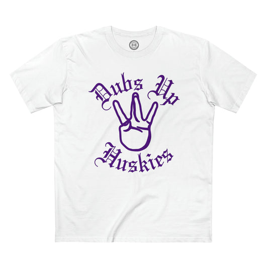 "Dubs Up" Washington Huskies Unisex Cotton Crew Tee