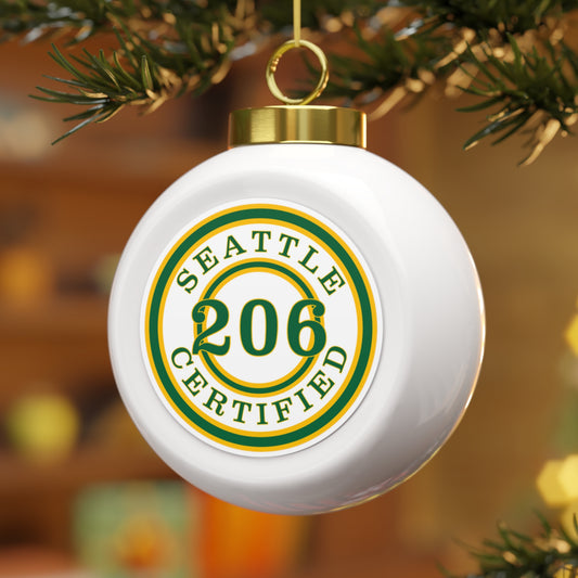 Seattle Certified Slam Dunk Sonics Christmas Ball Ornament