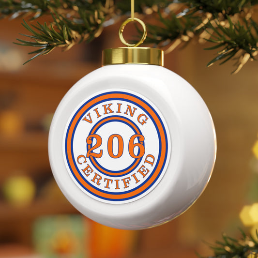 Seattle Certified Rainier Beach Vikings Christmas Ball Ornament