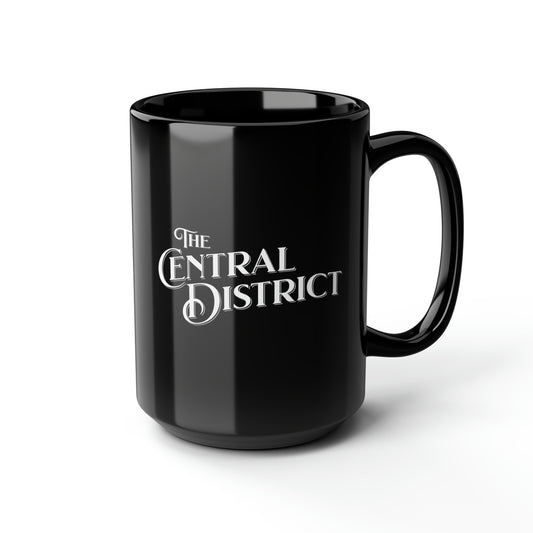 "Neighborhood Collection" The Central District Black Mug, 15oz