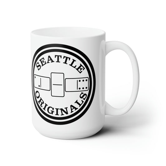 "Seattle Originals" 206 Dominoes 15 oz Microwave-Safe Ceramic Mug